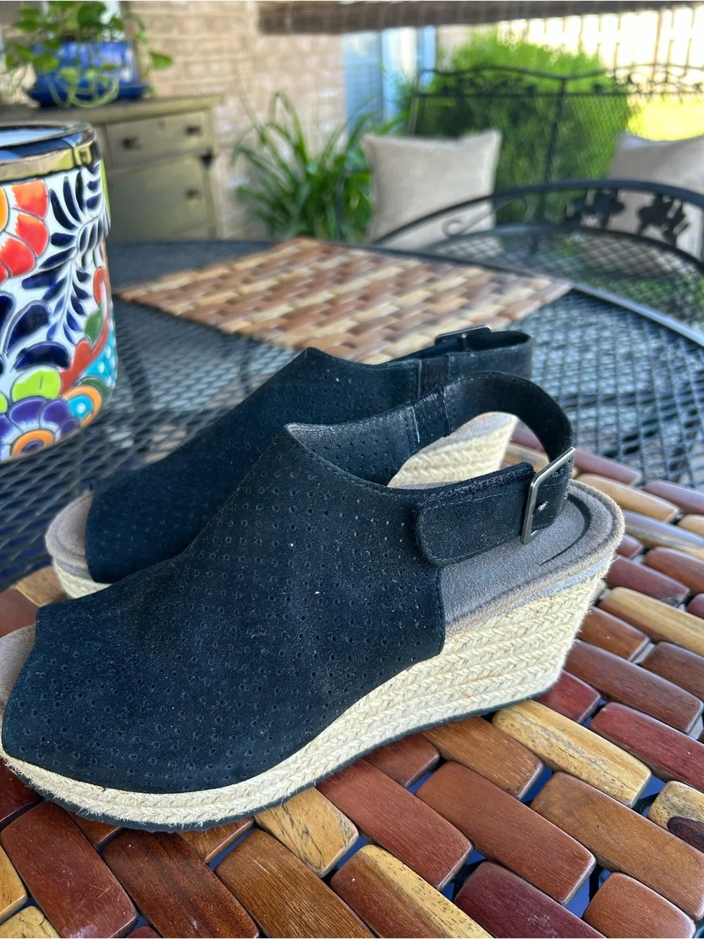 Aetrex Espadrille Wedge Sandals, size 7, EUR 37 NEW - Picture 1 of 13